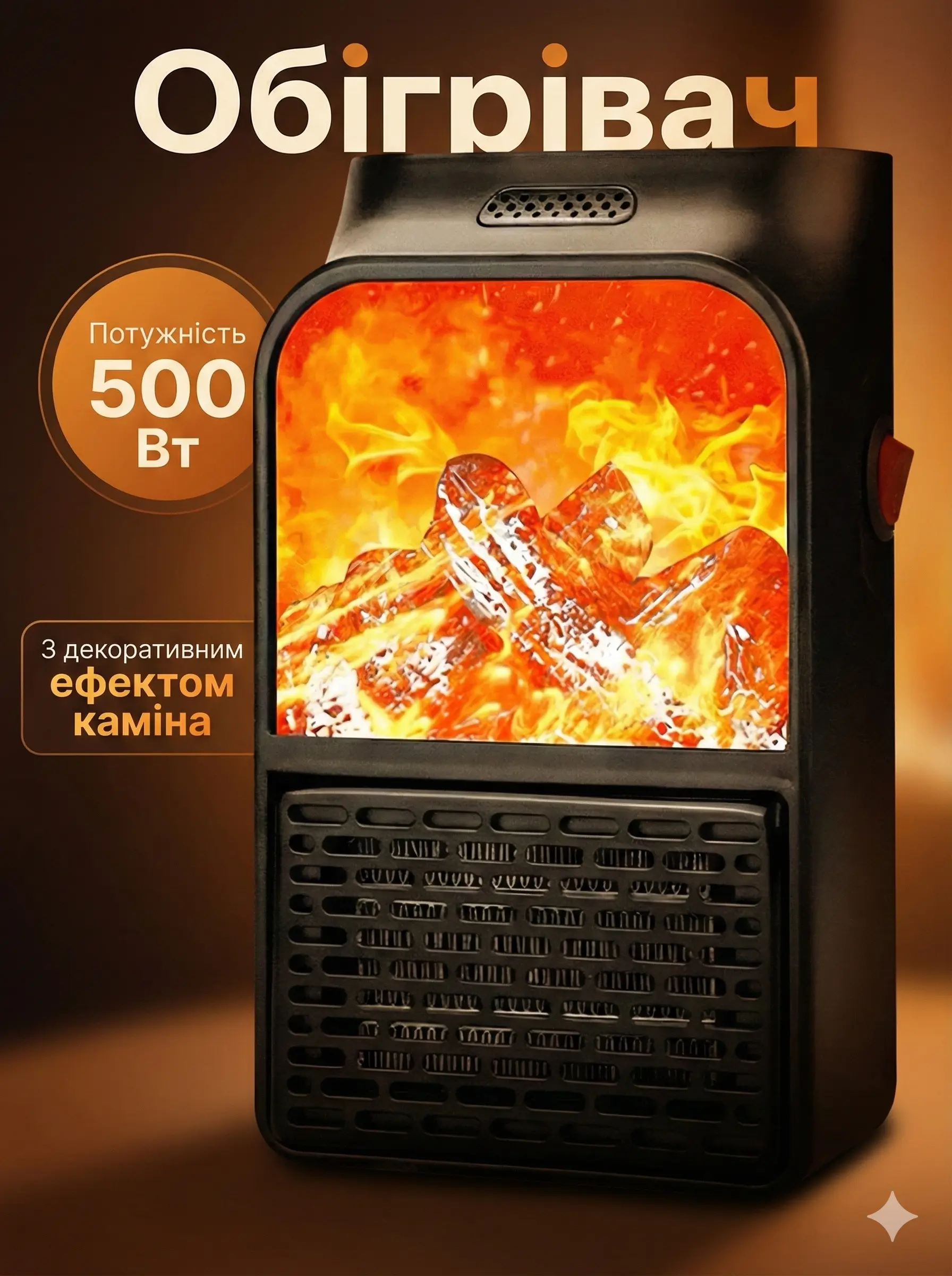 Портативний обігрівач Flame Heater